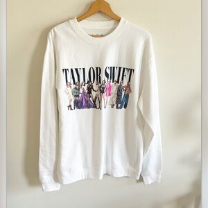 Midnights white Era Crewneck sweatshirt • Taylor Swift Official Merch sz large
